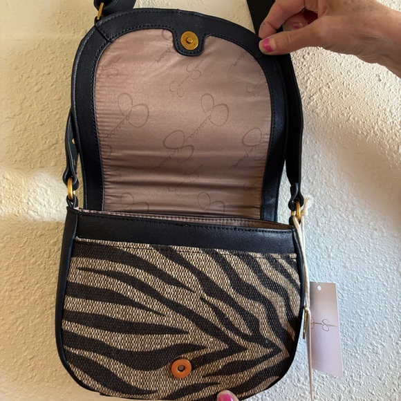 Jessica Simpson Black and Brown Zebra Crossbody - Picture 6 of 13